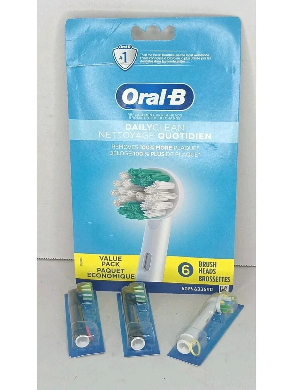9 Oral-B Daily Clean Electric Toothbrush Heads Sealed BRAND NEW 470413200